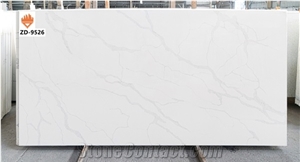 White Calacatta Quartz Countertop Slabs for Interior