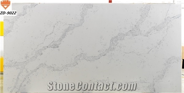 White Calacatta Quartz Engineered Stone