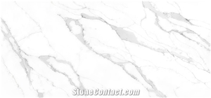 White Mirror Fleck Man Made Worktop Quartz Stone