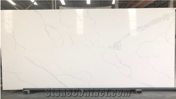 White Quartz Stone Slab Manufacturer for Countertop