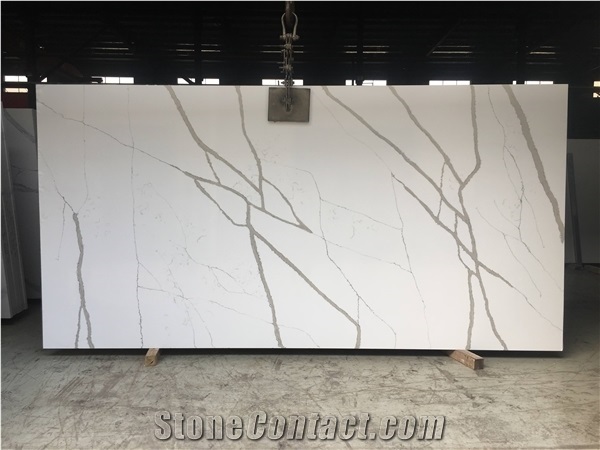 White Quartz Stone Slabs Manufacturer