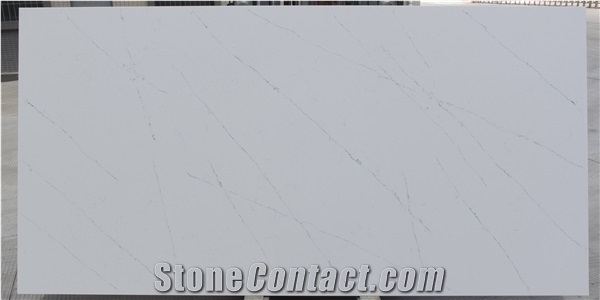 White Quartz Stone Slabs Supplier Price for Countertops