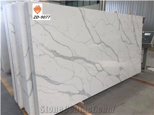 Zd Stone Quartz Stone Slab Look Like Marble , Granite