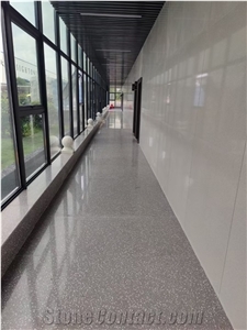 Terrazzo Grey Artificial Marble No Resin Floor Tile Wall
