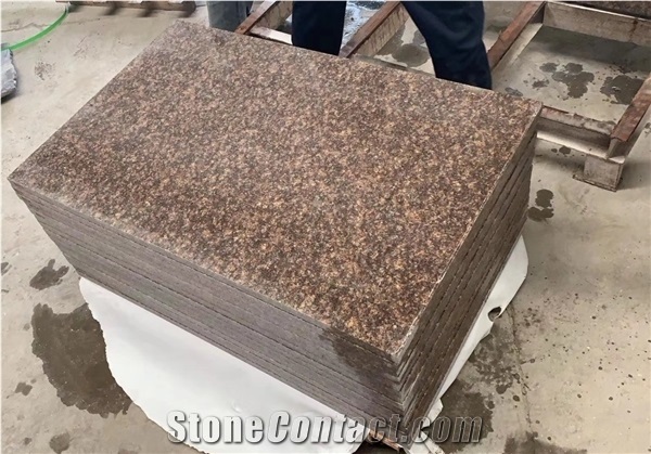 Champagne Brown Granite Tile Exterior Wall Cladding