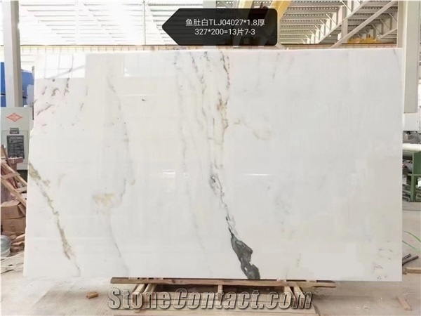 China Calacatta White Marble for Floor Tiles