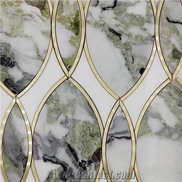 Cold Jade Marble Mosaic Tiles