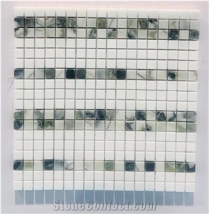 Cold Jade Marble Mosaics Floor Tile