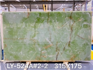Green Onyx Slab for Wall Feature