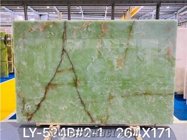 Green Onyx Slab for Wall Feature