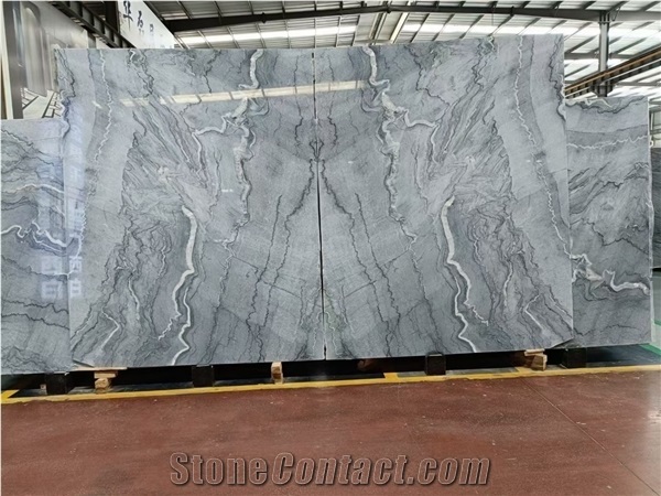 Sea Wave Grey Marble for Wall Covering