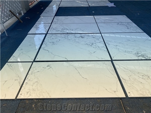 Statuario White Marble Combine with Honeycomb Panels
