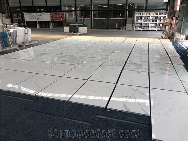 Statuario White Marble with Aluminium Honeycomb Panels