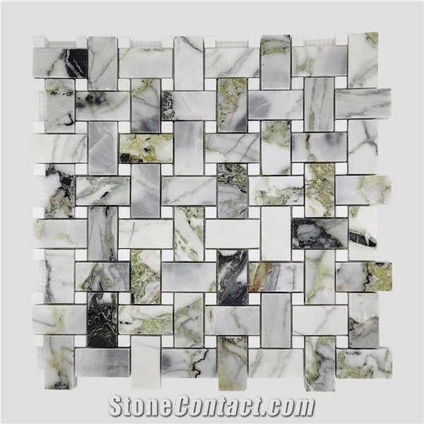 White Beauty Marble Mosaics for Floor Covering