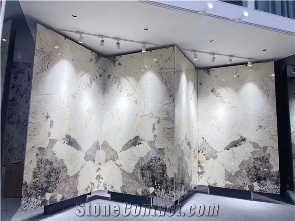 White Soul Granite for Wall Features