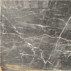 Platinum Grey Marble Slab for Bookmatched Tv Background Wall