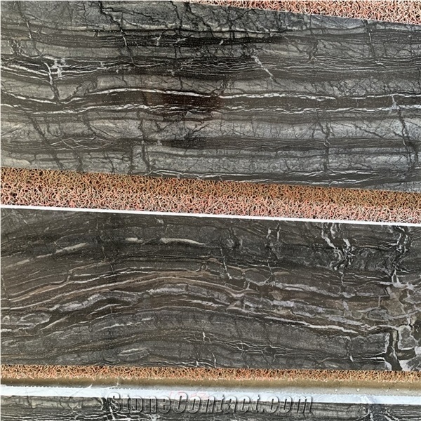 Tree Black Wood Marble Border Lines for Interior Door Frame