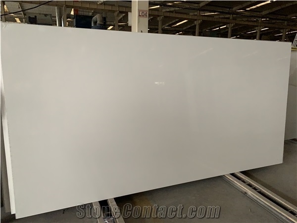 Artificial Super White Marble Slab for Countertop