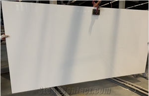 Pure White Quartz Slab Engineer Solid Surface Stone