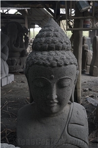 Buddha Head Traditional Sculpting Stone Bust