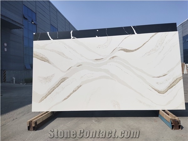 Quartz Stone Calacatta Top1 Sales Design