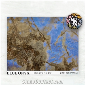 Iran Blue Onyx Slabs & Tiles