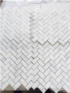 Carrara Mosaic Tile Marble Mosaic Tile Crystal White
