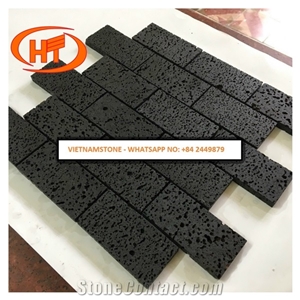 Lava/Basalt Mosaic Tile for Floor and Wall Made in Vietnam