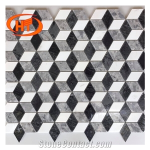 Square Chips Stone Mosaic Tile 300x300mm