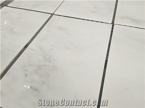 12"X24" Oriental White Marble Tiles for Family Room