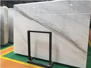 18mm Polished China Carrara White Marble Slabs
