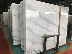 18mm Polished China Carrara White Marble Slabs