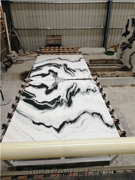 600x600mm Panda White Marble Tiles