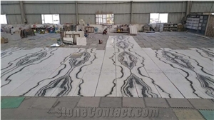 600x900mm Cut to Size Panda White Marble Tiles for Wall