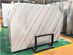 Chinese Guangxi White Marble Slabs