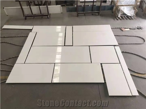 Pure White Marble Flooring Tiles for Shopmall