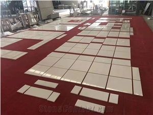 Sichuan Pure White Marble Tiles Bathroom 600x900mm