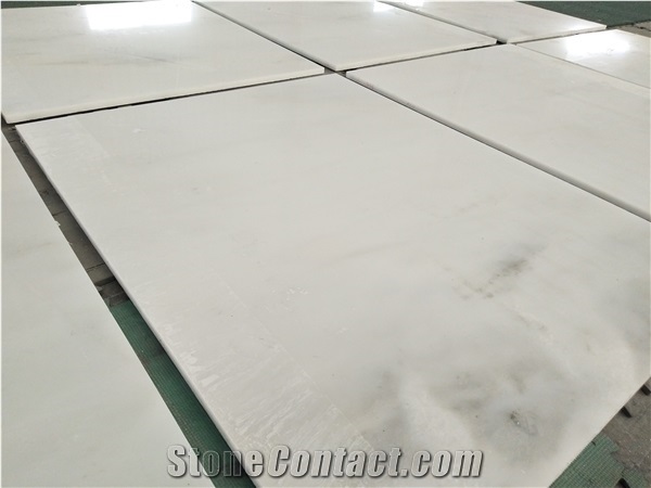 White Marble with Grey Veins Flooring