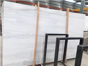 White Marble with Grey Veins Flooring