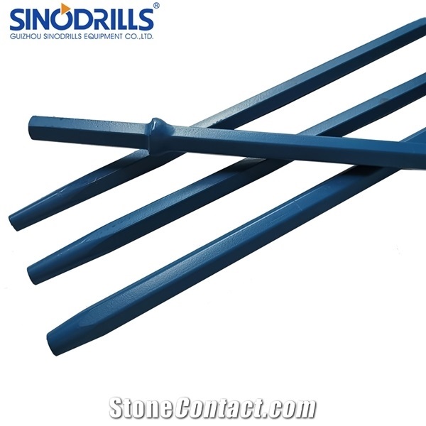 H22 11 Degree 4ft Taper Rock Drill Rod for Mining Tunneling
