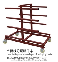 Countertop Separate Layers For Drying Carts