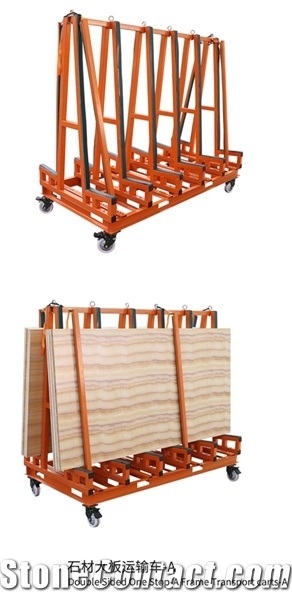 Double-Sided One Stop A-Frame Transport Cart - A