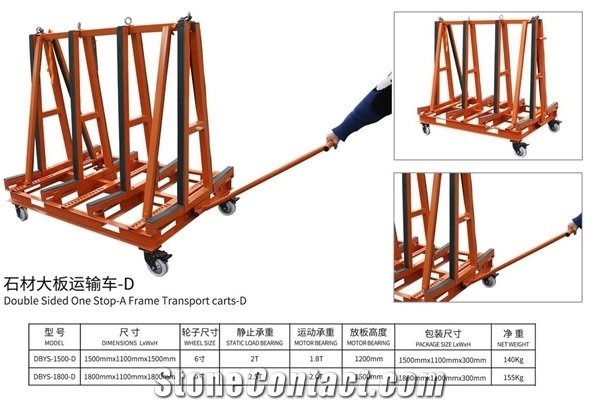 Double Sided One Stop-A Frame Transport Cart-C