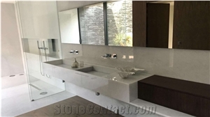 Vigaria White Marble Bathroom Countertop