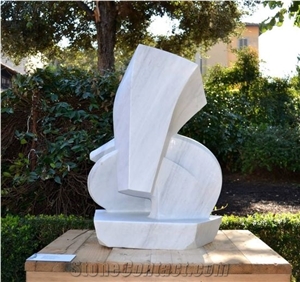 Bianco Piastra Marina Abstract Sculpture