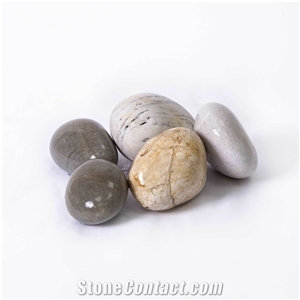 Porto Pebbles, White Pebble Stone, River Stone