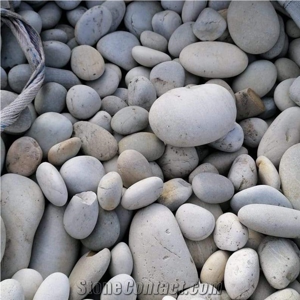 Porto Pebbles, White Pebble Stone, River Stone