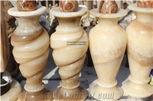 Alabaster Stone Vases, Interior Lamps