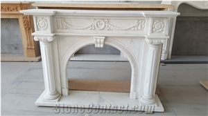 Carrara White Fireplace Marble Carrara Fireplace Mantel
