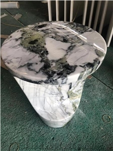 Marble Cafe Tables White Beauty Round Coffee Table Furniture